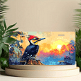 thumbnail image 6 of 1 Pcs 2D Flat License Plate Covers & Frames, Woodpecker at Sunset For Decorative Front, Waterproof For Decoration Aluminum License Plate Covers & Frames Cover For Men Women, 12" X 6", 6 of 7
