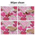 thumbnail image 4 of Nawypu Valentines Day Fitted Table Cloth, Heart Shaped Cookies Romantic Tasty Goodies Elastic Edge Covers, 4 of 7