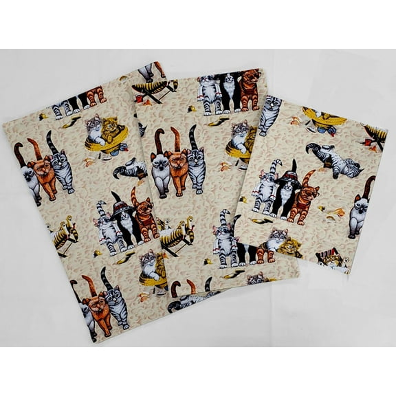 Beach Cats Countertop Appliance Slider Mats by Penny's Needful Things - 3-Pack