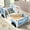 Blue, variant on Blue Twin Size Bed in Car Shape / Enhances Bedroom Aesthetic