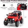 thumbnail image 4 of OLAKIDS 2 Seater Ride on Truck, 12V Battery Powered Electric Vehicle for Kids with Remote Control, Power Display, LED Lights, Story, Suspension System, MP3, Ride on Toy for 3+ Boys Girls, 4 of 9
