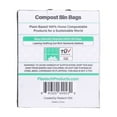 thumbnail image 4 of Plastech Compost Bin Bags - ZERO Plastic, 100% Certified Home Compostable, Plant-Based, 2.6 Gallon, 100 Count, 4 of 7