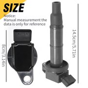 Anxingo 4 Pack UF333 Ignition Coil Replacement for Toyota Camry 2003-2011 L4 2.4L, RAV4, Highlander, Corolla, Scion tC xB