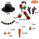 thumbnail image 3 of Yuarrent Kit de decoración de muñeco de nieve de Navidad, bufanda, botón de madera, juego de disfraces de dibujos animados, juguetes para niños, Kits de decoración para fiestas Tipo 1 Yuarrent HA046541-01, 3 of 6