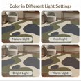 thumbnail image 7 of ODIKA 4'x6' Washable Area Rug Pet Friendly, Non-Shedding Olive Navy Fluid Abstract Design Elegant Geometric Flow with Contemporary Feel for Bedroom, Reading Nook, 7 of 7