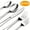Silver, variant on GPED Silverware Sets, 30 Pieces Stainless Steel Flatware Set, Utensils Set Service for 6, Tableware Cutlery Set for Home and Restaurant, Knives Forks Spoons, Mirror Polished, Dishwasher Safe, Silver