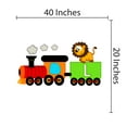 thumbnail image 3 of DAYCARE - Lion Animal Train Child Care Vinyl Wall Decoration Letter L Alphabet Educational Art Design Multicolored Kids Nursery Kindergarten Wall Decal Sticker 40" x 20", 3 of 3
