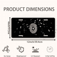 thumbnail image 2 of 1 Pcs Durable License Plate Covers & Frames, Fingerprint with For Decorative Front, Waterproof For Decoration Aluminum License Plate Covers & Frames Cover For Men Women, 12" X 6", 2 of 6