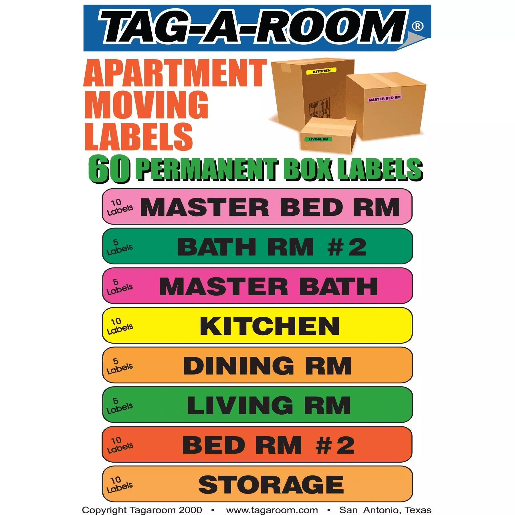 UBMOVE Moving Kit #3 Moving Box Combo with Labels
