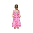 thumbnail image 5 of Girls Dress Pink Apple Fruit Printed Back To School Sundress Sleeveless 4 Years, 5 of 8