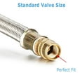 thumbnail image 2 of Bgsha 2 Pcs Tige de Valve 7.8 Pouces Extension Flexible Rallonges de Tige de Valve Double Face Adaptateur, 2 of 9