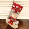 thumbnail image 2 of Calcetín de Navidad Colgante Calcetín suave Dulces Snack Colgante Bolsa de regalo Fiesta Adorno de año nuevo Árbol de chimenea familiar Estilo de muñeco de nieve al aire libre Inevent HA009405-02B, 2 of 6