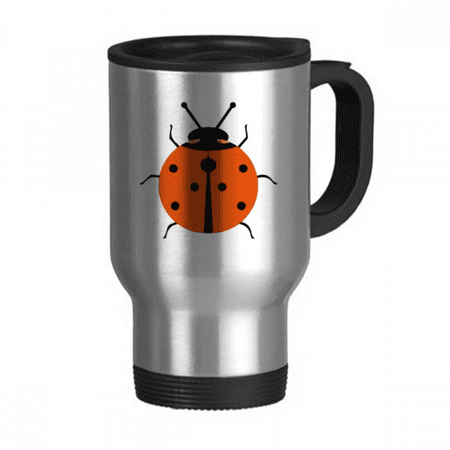 

Seven Star Ladybug Animated Pest Insect Travel Mug Flip Lid Stainless Steel Cup Car Tumbler Thermos