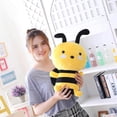 thumbnail image 3 of Juguete de peluche de abeja con alas para niños muñeco de Tmvgtek peluche suave de abeja para regalo de cumpleaños, 3 of 9