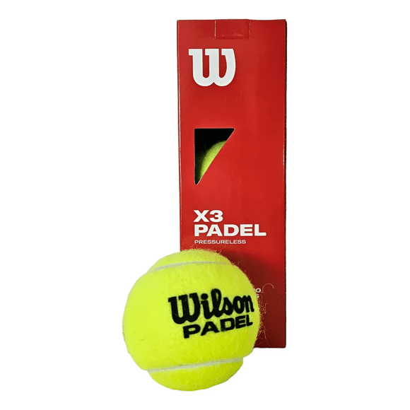 Pelota X3 Padel Sin Presión Wilson Amarillo