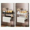 thumbnail image 4 of VONKY Racks In One Place For Easy Access Magnetic Refrigerator Storage black double-deck, 4 of 6