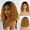 Yellow-jf1, variant on More Beautiful 14 Inch Short Curly Ombre Faux Locs Full Lace Wig