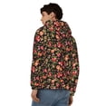 thumbnail image 4 of Naloa Rose Flowers Men’s Hoodies, Zip up Hoodie, Sweatshirts,Hoodies for Men Sizes S-3XL-Large, 4 of 5
