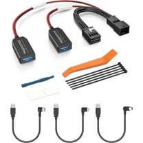 GPS Dashcam Power Adapter,(8Pin Type B Connector) Mirror Camera Charger Station Radar GPS Dash Cam Charger Cable for Audi A1/A3/A4L/A5/A6L/A7/A8L/B8, Connects to Auto-dimming Rearview Mirror