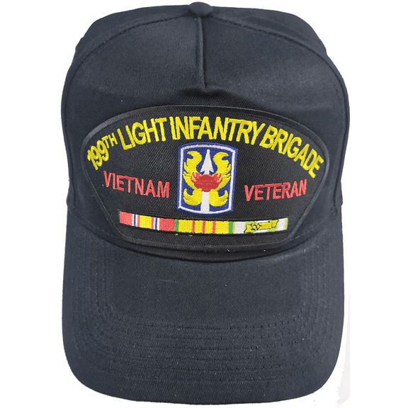 US ARMY 199TH LIGHT INFANTRY BRIGADE VIETNAM VETERAN HAT CAMPAIGN RIBBONS