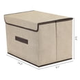 thumbnail image 4 of Unique Bargains 1 Pack Clothes Storage Bags Moving Bags Beige 14.2*9.1*9.4in, 4 of 7