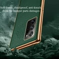 thumbnail image 2 of For Samsung Galaxy S21 Ultra Red Leather Soft Luxury Stream Plating Elegant Cover Case, 2 of 5
