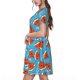 thumbnail image 2 of Easygdp Cartoon Watermelon para Vestido Transpirable de Mujer, Vestido Suelto de Manga Corta con Pliegues y Bolsillos para el Verano, 2 of 6