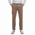 thumbnail image 2 of PANTALON SLIM GABARDINA HOMBRE MARRON CLARO, 2 of 4