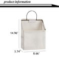 thumbnail image 2 of Bolsas de almacenamiento para colgar en la pared RUIPBOTE, algodón y lino, 2 unidades, 2 of 6