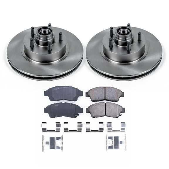 Ultimate Brakes Front Semi-Metallic Brake Pad and Rotor Kit with Hardware WM80532