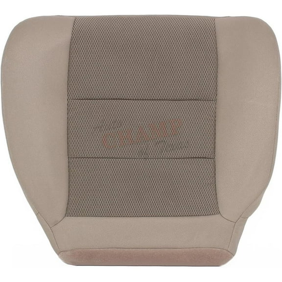 Auto Champ Of Texas: Compatible with - 2003-2007 Ford F250 F350 XLT X-Cab Quad-Driver Bottom Cloth Seat Cover Tan