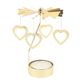 thumbnail image 2 of Soporte Giratoria Viento Candlestick Carousel Candeler Metal para La Navidad Valentín Día Fiesta Teal, 2 of 9