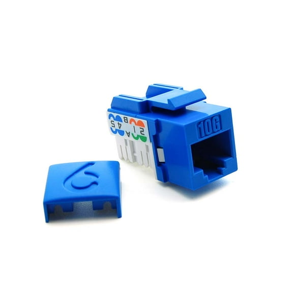 ACCL Cat.6A Keystone Jack Blue, 1 Pack