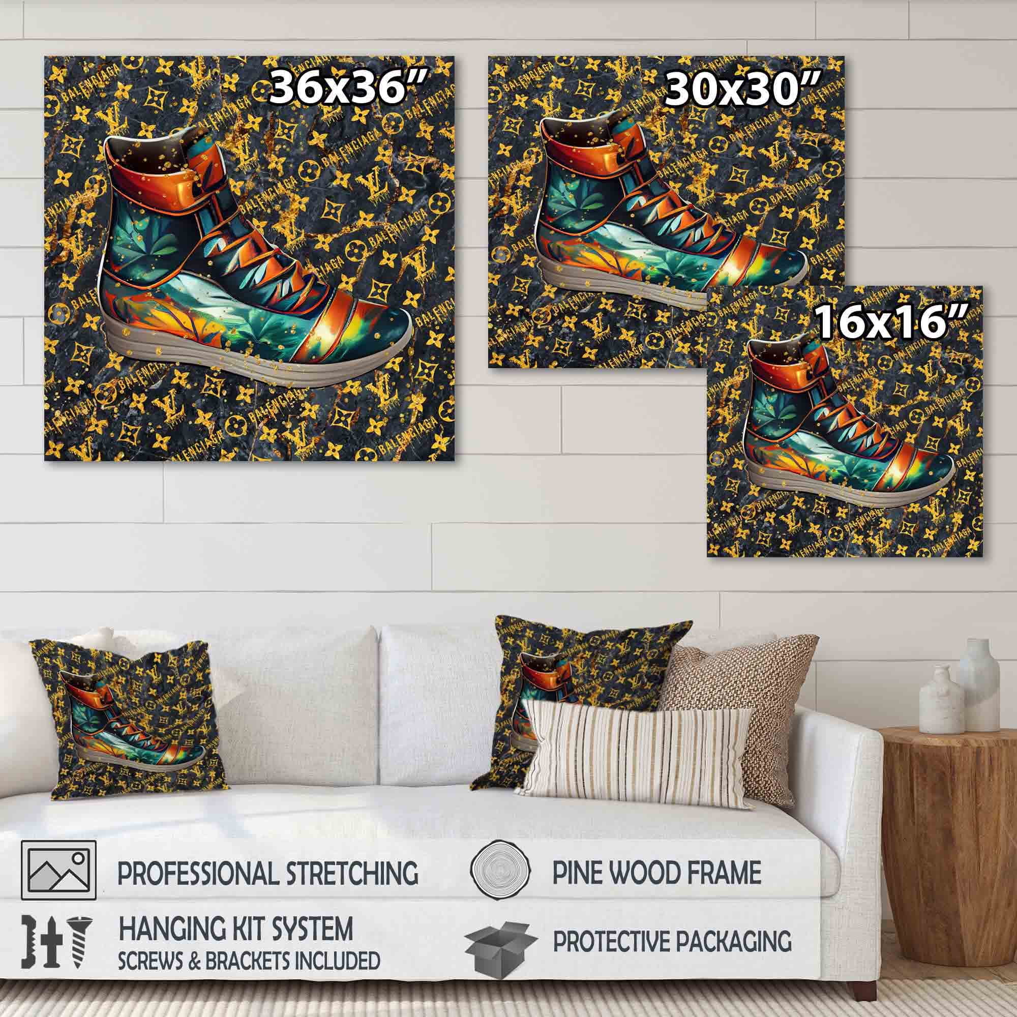 Designart Vibrant Designer Sneaker II Canvas Wall Art