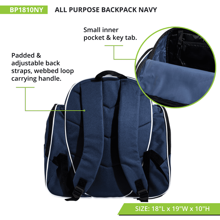 Champion Sports All Purpose Backpack Navy