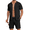 Black, variant on Men's 2 Piece Outfits Sets Casual Short Sleeve Button Down Knit Shirt and Shorts Sets Summer Beach Outfits