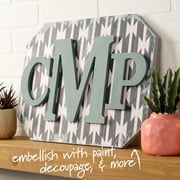 Plaid Unfinished Wood MDF 8 Letter for DIY Arts and Crafts, D