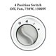 thumbnail image 4 of Ventilador Optimus H-1322 portátil de 2 velocidades con termostato, 4 of 7