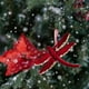 thumbnail image 5 of Adorno de árbol de Navidad Vino, collar rojo de libélula de alce en bandos | 5,1"x5,1" Poliéster | Costuras duraderas, textura 3D, accesorio de decoración para fiestas en casa, 5 of 6