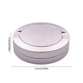 thumbnail image 3 of Metal Case Double Layer, Portable Travel Lip Balm Nose Pack Container Can, Sturdy Iron Pill Box for Pocket Storage Daily Use, Silver, 3 of 6