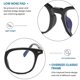 thumbnail image 3 of Gafas de bloqueo de luz azul para mujeres y hombres, gafas cuadradas para juegos de ordenador, protección antifatiga ocular, 3 of 5