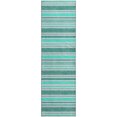 thumbnail image 2 of Addison Rugs Mayfield Washable Transitional Stripes Turquoise Runner Rug, 2'3" x 7'6", 2 of 5