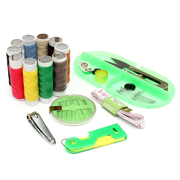 Double Layer Portable Home Thorn Rust Sewing Kit Needle 10 Thread Hand
