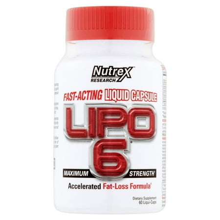 Lipo-6 à action rapide liquide Capsule brûleur de graisse 60 ct