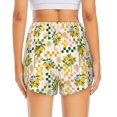 thumbnail image 4 of Goofa Hawaii Palms Printed Women 2 in 1 Running Shorts,Quick Dry Athletic Workout Shorts,High Waisted Athletic Shorts with Liner Pockets-X-Large, 4 of 9