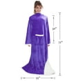 thumbnail image 7 of Catalonia Wearable TV Blanket with Sleeves Arms Warm Micro Plush Sherpa Fleece for Adult Large Wrap Throw Robe 72 x 55”, 7 of 7