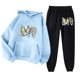 thumbnail image 1 of Puntoco Sudadera Con Capucha Para Mujer Sudadera De Manga Larga Con Bolsillo Pantalones De Moda Para Mujer Conjunto De Sudadera Estampada Liquidación Puntoco Puntoco-799, 1 of 2