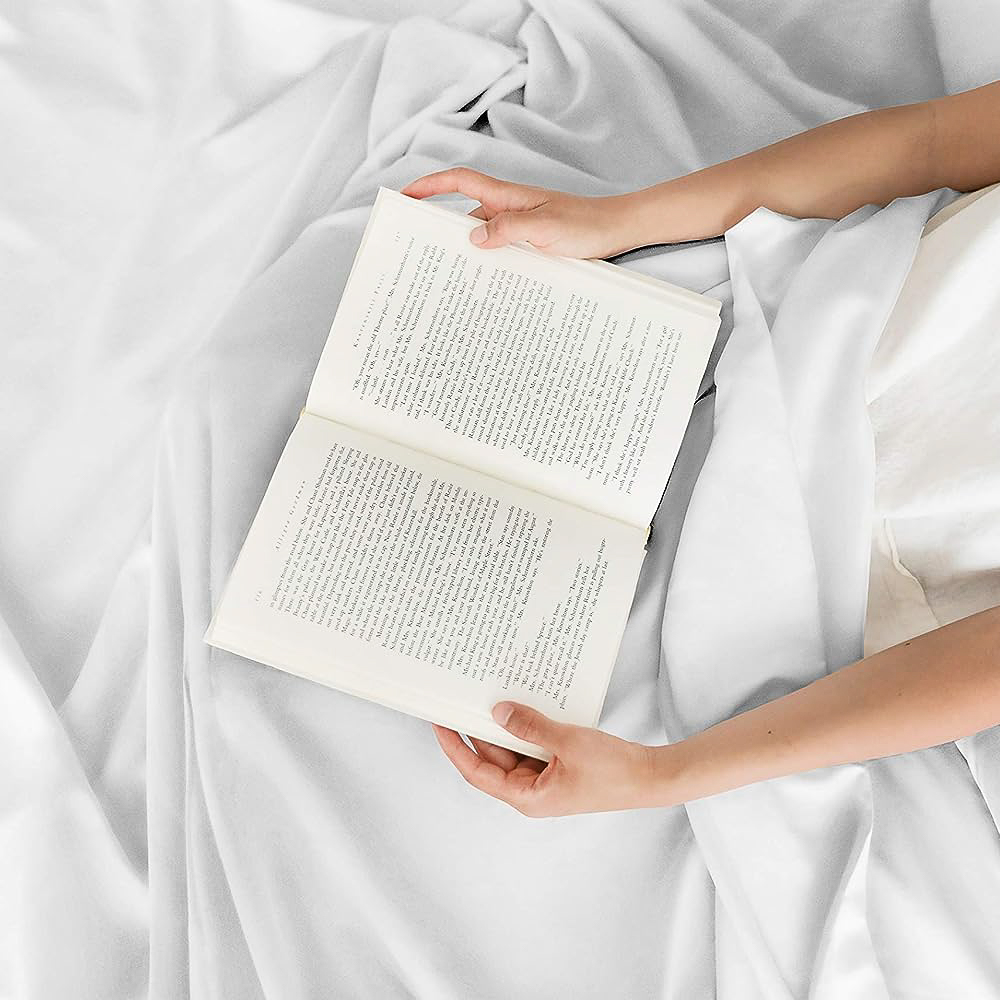 CGK Linens 4-Piece Queen Sheet Set, White photo 6