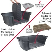 SportPet Designs Durable Plastic Airline Approved Pet Kennel, Double Wire Door