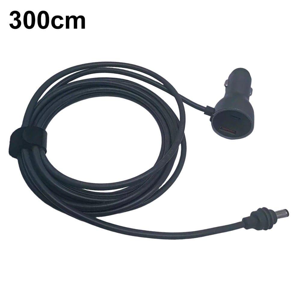 Mosiee For Starlink Mini Power Cable Black 18Awg Wire 3M/5M Mini Dish Antenna 12-24V Dc Power Cable Car Electronics Accessories